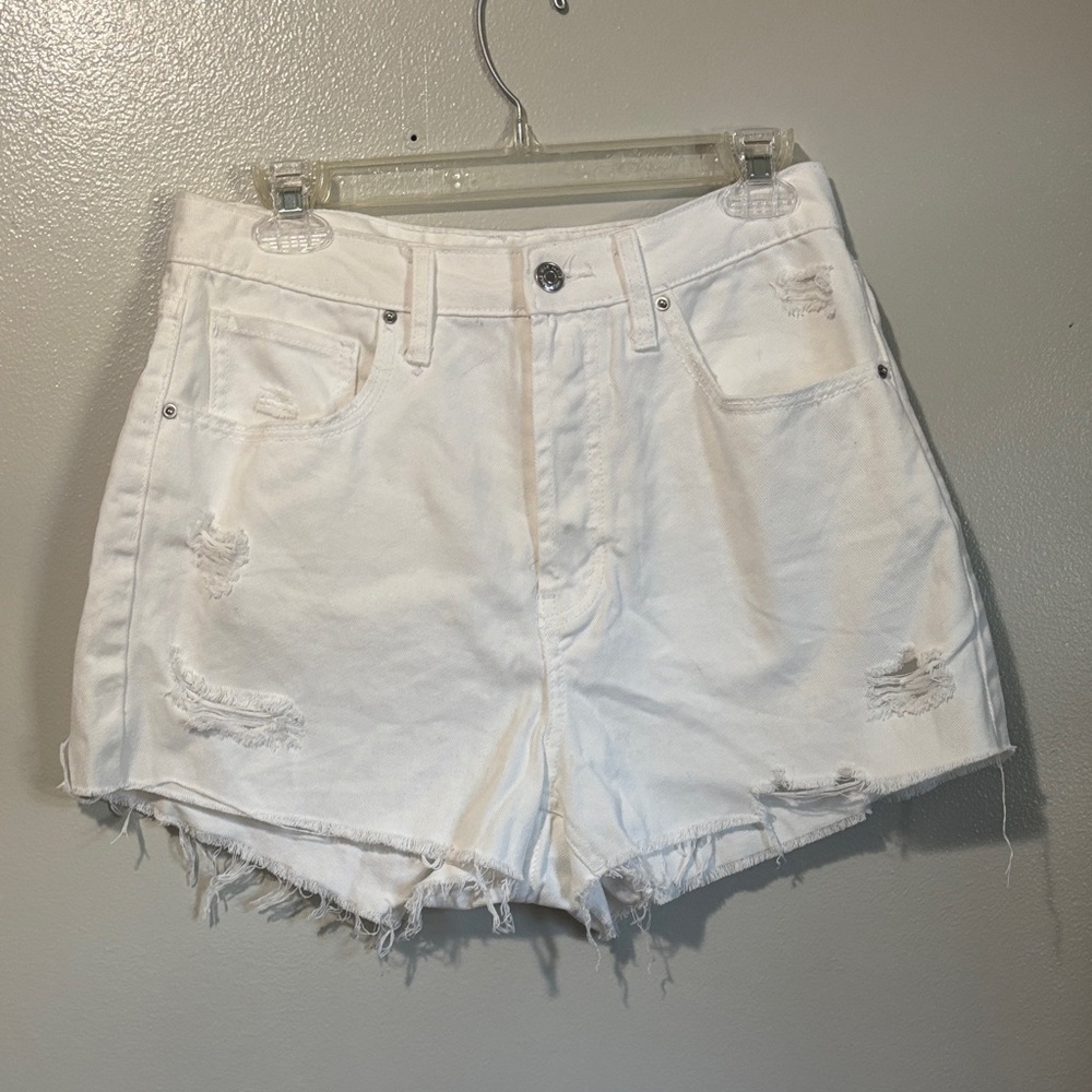 Wild Fable White Distressed Jean Shorts